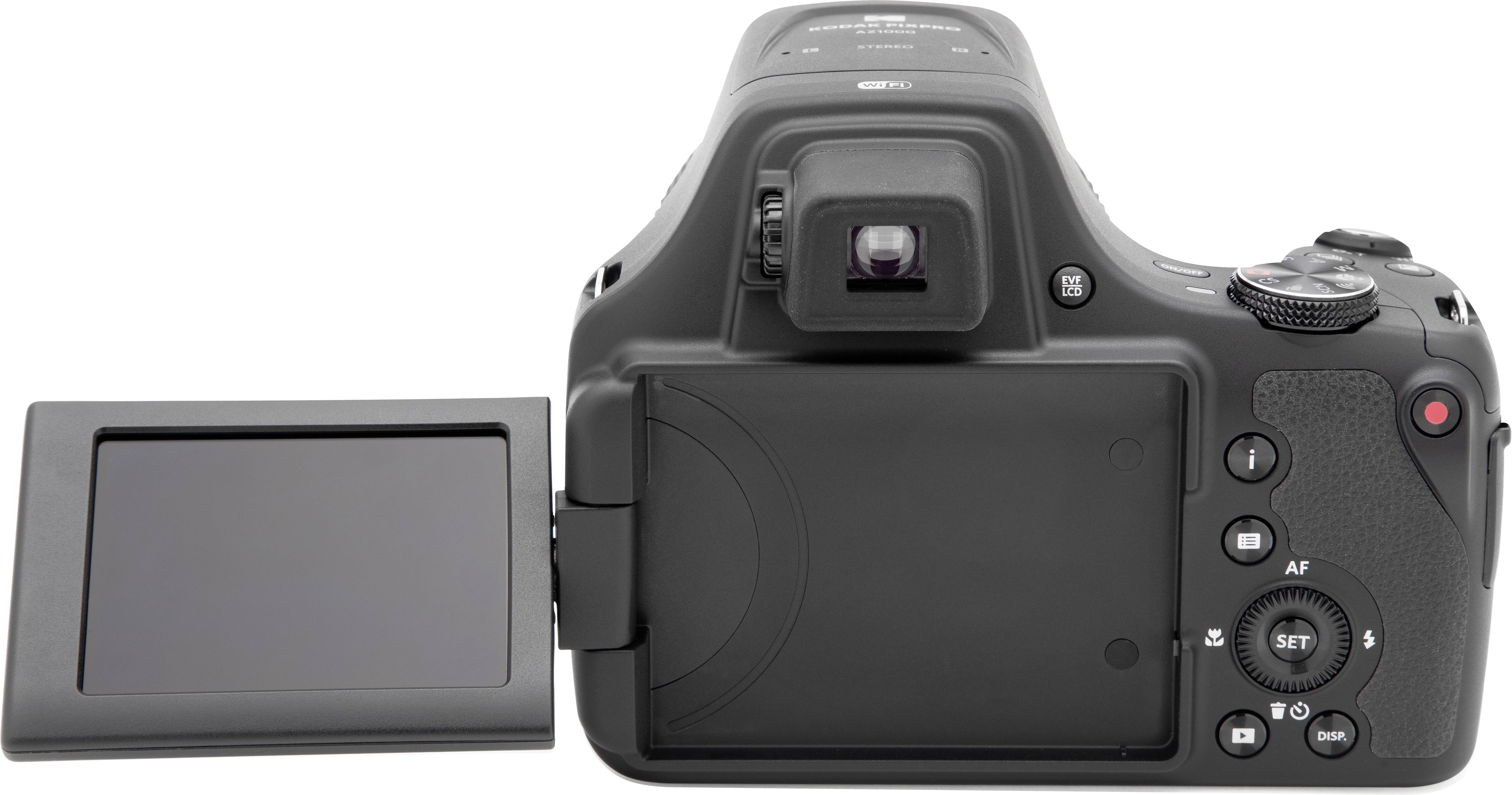 Kodak AZ1000 Digitalkamera 20 Megapixel Opt. Zoom: 102 x Schwarz inkl. Akku, inkl. Blitzgerät 4K-Video, WiFi, Bildstabilisierung