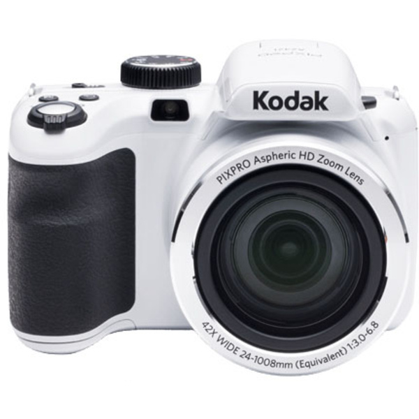 Kodak PIXPRO AZ421-WH Digitalkamera 16 Megapixel Opt. Zoom: 42 x Weiß inkl. Akku, inkl. Blitzgerät Full HD Video, Integrierter
