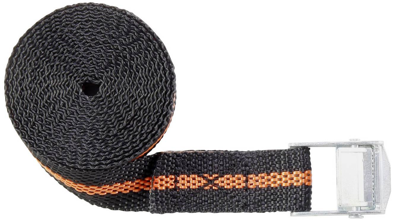 TOOLCRAFT Klemmgurt Zugkraft LC Niederzurren (einzeln/direkt)=125 daN (L x B) 2.5m x 25mm Klemmschloss