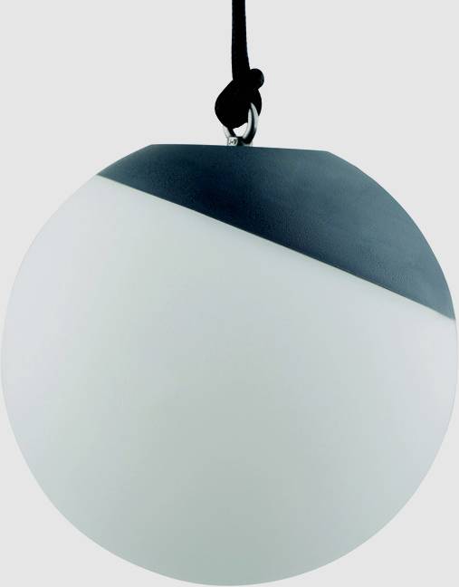 MegaLight D2019V SHINING BALL AKKU Außen-Dekobeleuchtung LED LED fest eingebaut 2W Anthrazit-Grau, Schwarz, Weiß