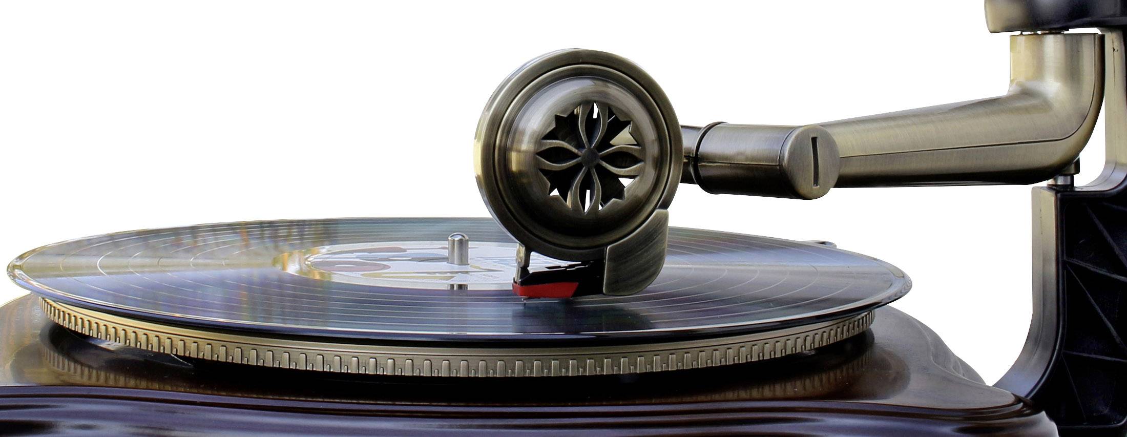 soundmaster NR917 Plattenspieler Braun, Gold, Schwarz