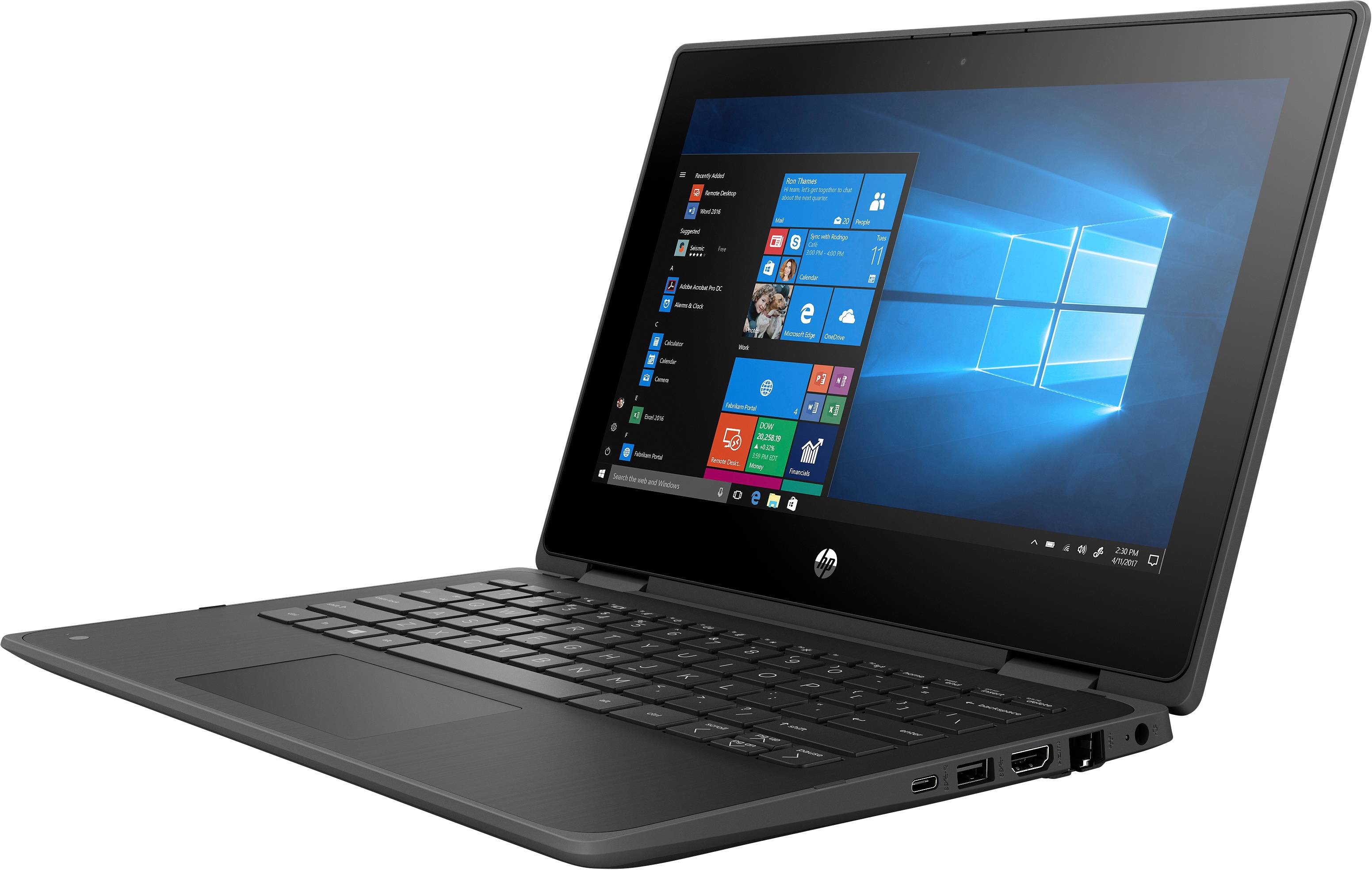 HP ProBook x360 11 G5 Education Edition WiFi 128 GB HDD 4 GB RAM Grau 29.5 cm (11.6 Zoll) Intel® Celeron® 4 x 1.1 GHz / max. 2.6 GHz Win 10 Pro Int