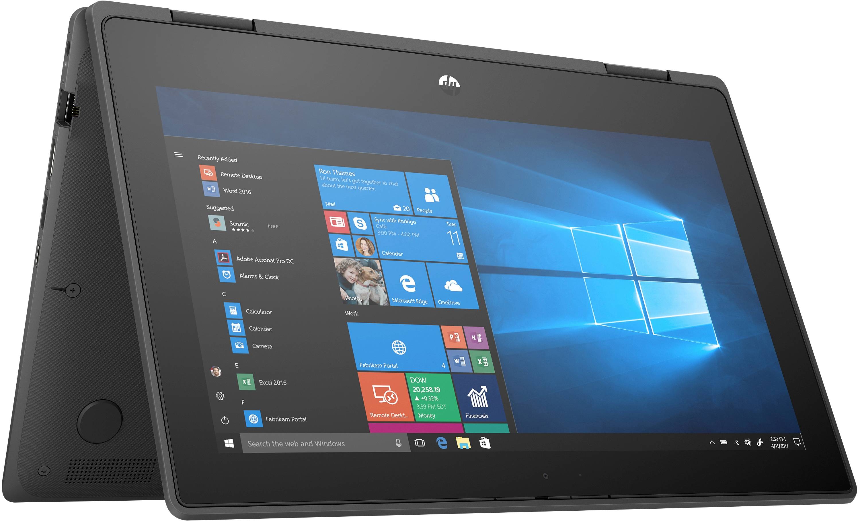 HP ProBook x360 11 G5 Education Edition WiFi 128 GB HDD 4 GB RAM Grau 29.5 cm (11.6 Zoll) Intel® Celeron® 4 x 1.1 GHz / max. 2.6 GHz Win 10 Pro Int