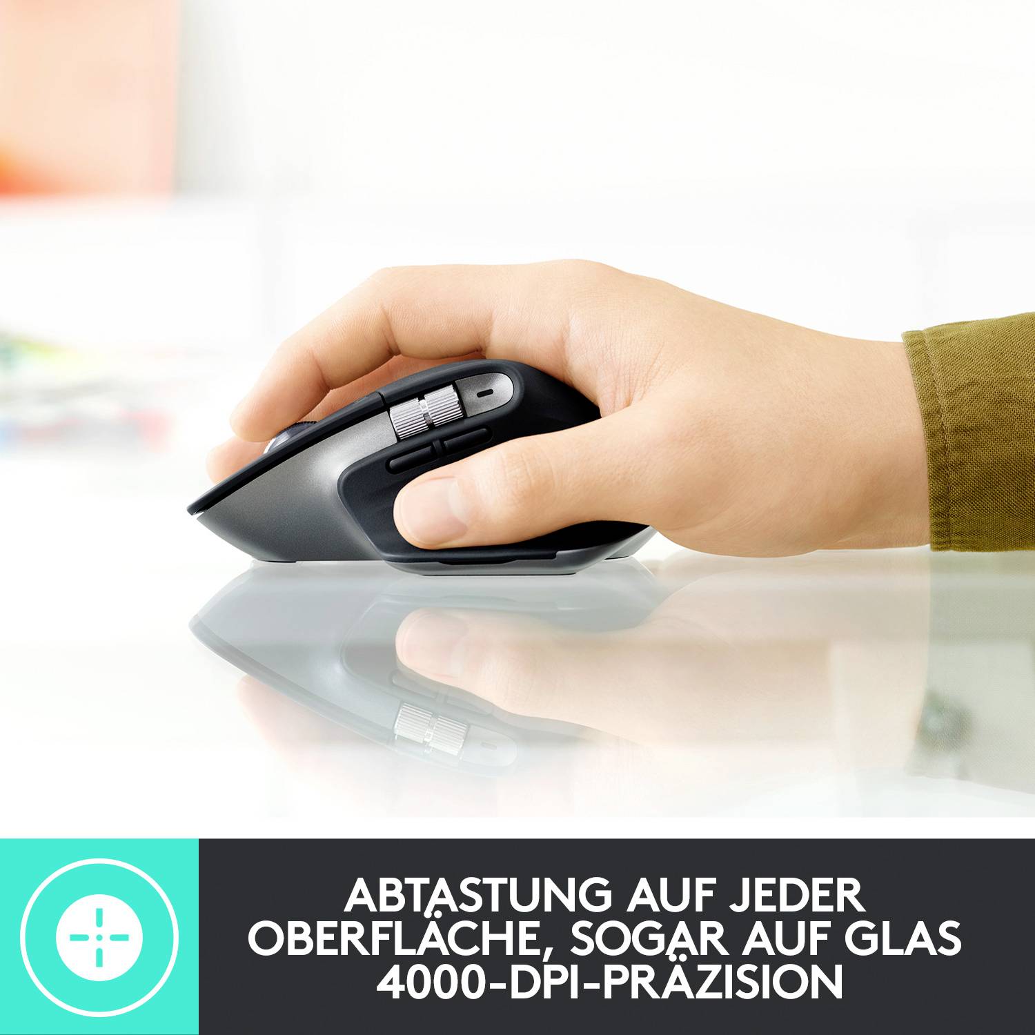 Logitech MX Master 3 Mac Version Ergonomische Maus Bluetooth®, Funk Optisch Graphit 7 Tasten 4000 d