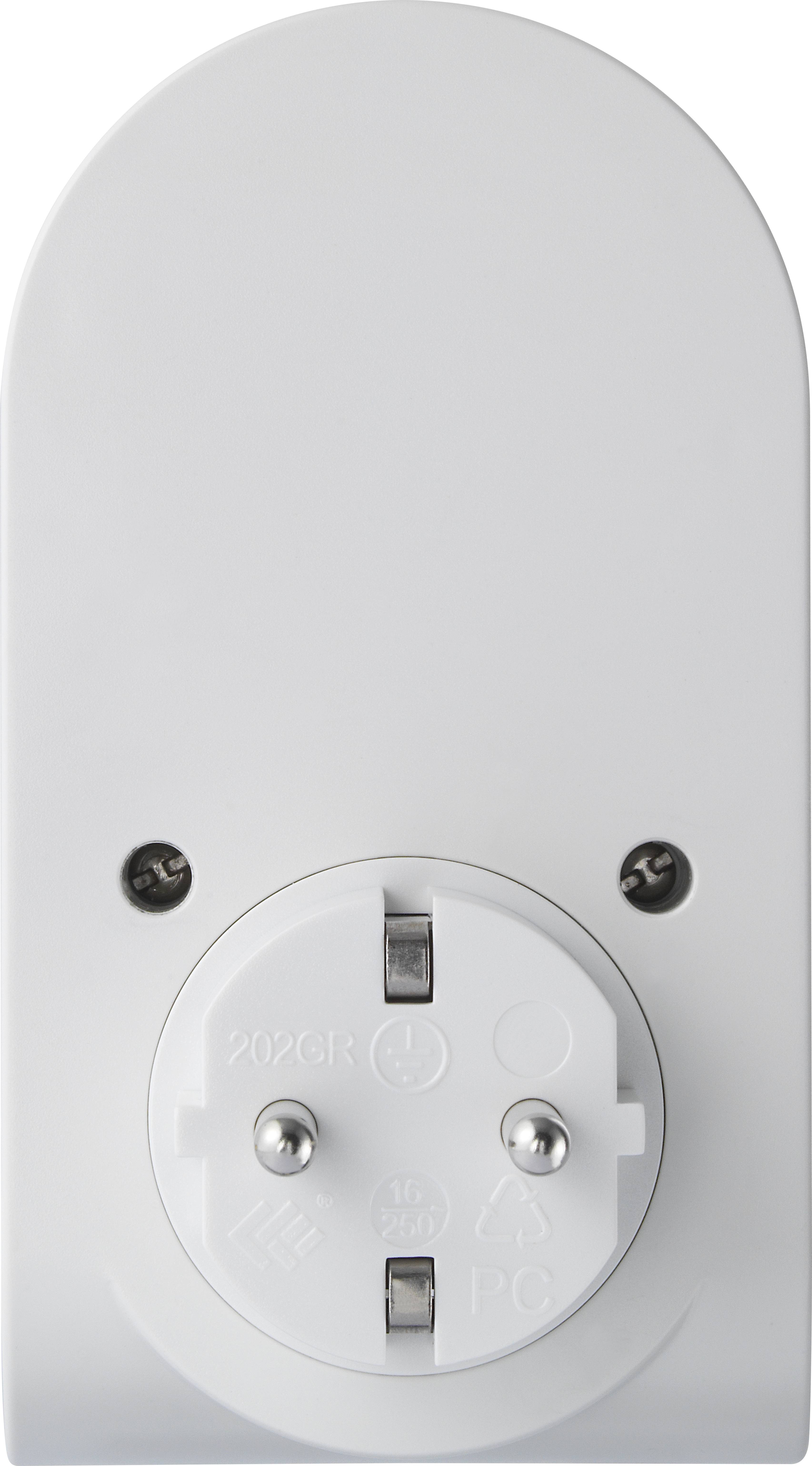 Sygonix SY-4547666 Zwischensteckdose mit USB 2polig Weiß, Schwarz