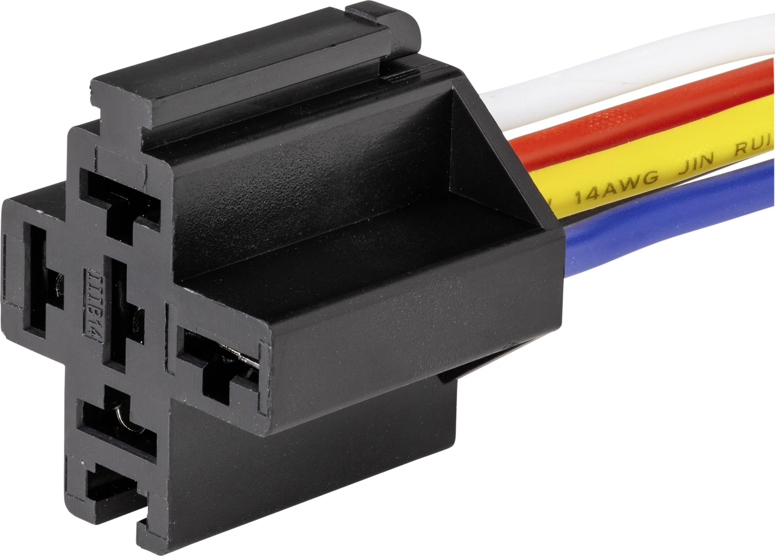 TRU COMPONENTS JD1912-40A Kfz-Relaissockel (L x B x H) 26.5 x 32.4 x 27.8mm