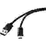 Renkforce USB-Kabel USB 2.0 USB-A Stecker, USB-C® Stecker 1.80m Schwarz beidseitig verwendbarer Stecker RF-4547682