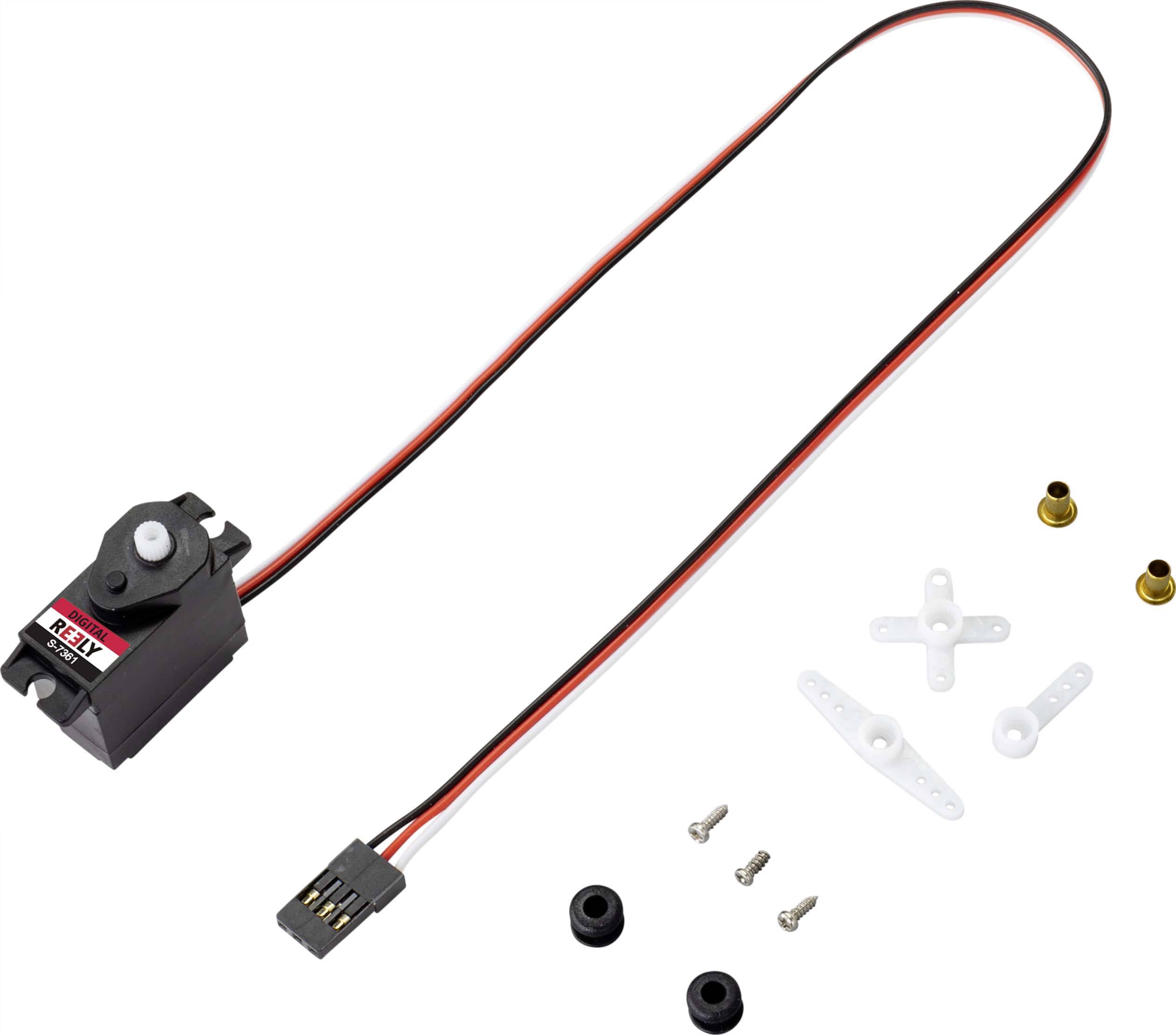 Reely Micro-Servo Digital-Servo Getriebe-Material: Kunststoff Stecksystem: JR