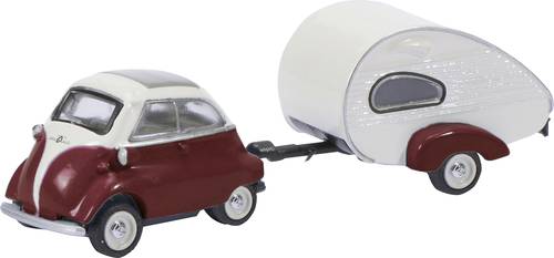 Schuco 452648600 H0 BMW Isetta m. Wohnanhänger
