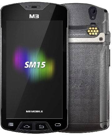 M3 Mobile SM15 N 2D Barcode-Scanner WiFi, Bluetooth® Imager Schwarz Smartphone- / Tablet-Scanner Wi