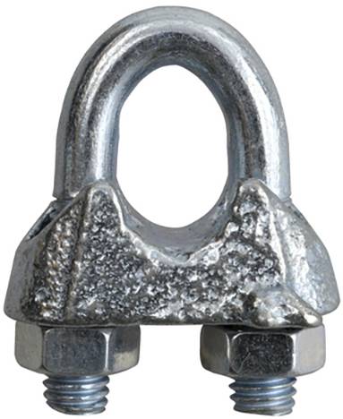 SWG 68017421075 Seilklemme 8mm M6 Stahl, Guss galvanisch verzinkt 50St.