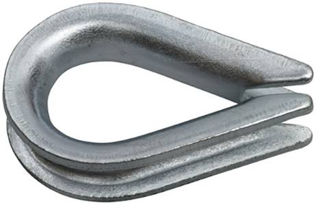 SWG 68017430875 Kausche 7mm Stahl galvanisch verzinkt 20St.