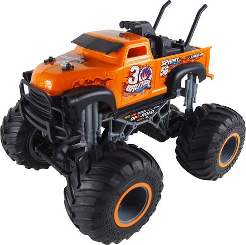 Amewi Crazy Orange 1:16 RC Einsteiger Modellauto Elektro Monstertruck 100% RtR 2,4GHz inkl. Akku, La