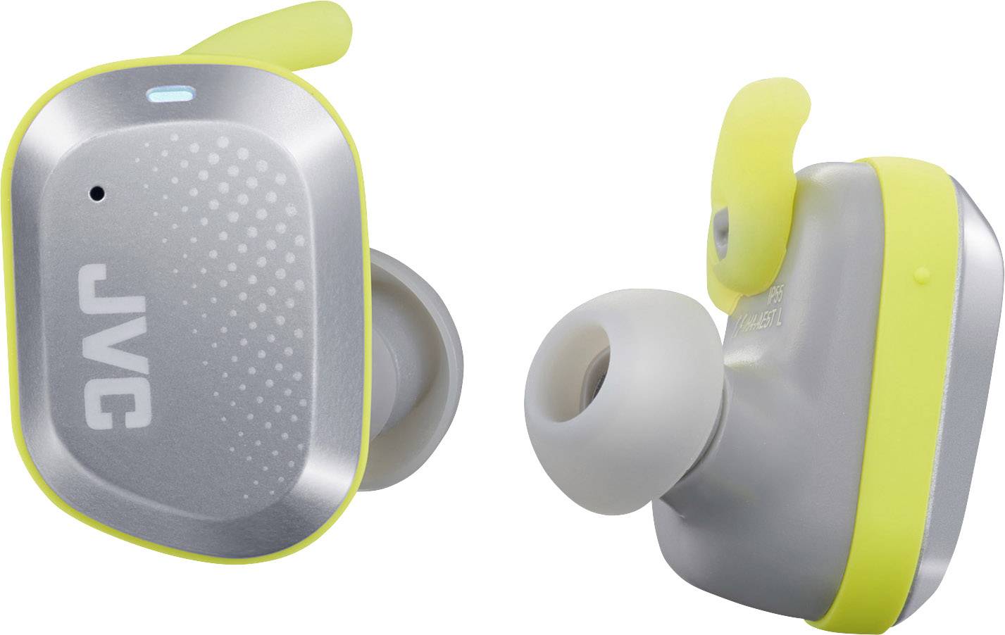 JVC HA-AE5T-H Bluetooth® Sport In Ear Kopfhörer In Ear Schweißresistent, Wasserbeständig Silber