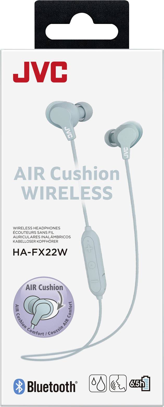 JVC HA-FX22W-Z Bluetooth® In Ear Kopfhörer In Ear Lautstärkeregelung, Schweißresistent Mint