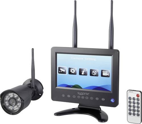 Sygonix SY-4548736 Funk-Überwachungskamera-Set 4-Kanal mit 1 Kamera 1280 x 720 Pixel 2.4 GHz