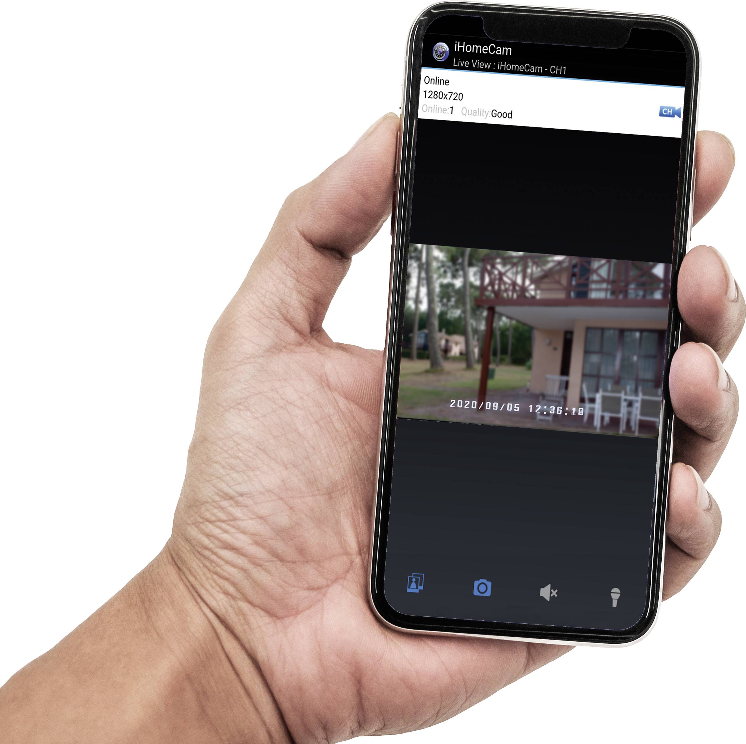 Sygonix SY-4548736 Funk-Überwachungskamera-Set 4-Kanal mit 1 Kamera 1280 x 720 Pixel 2.4GHz