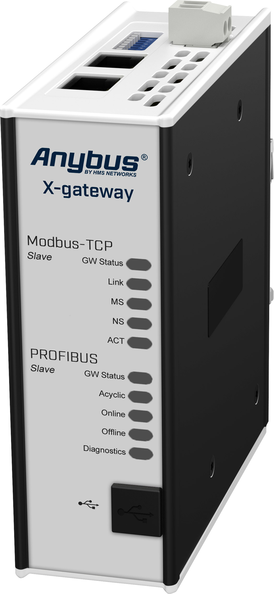 Anybus AB7634 Profibus Slave/Modbus-TCP Slave Gateway Ethernet, USB 24 V/DC 1St.