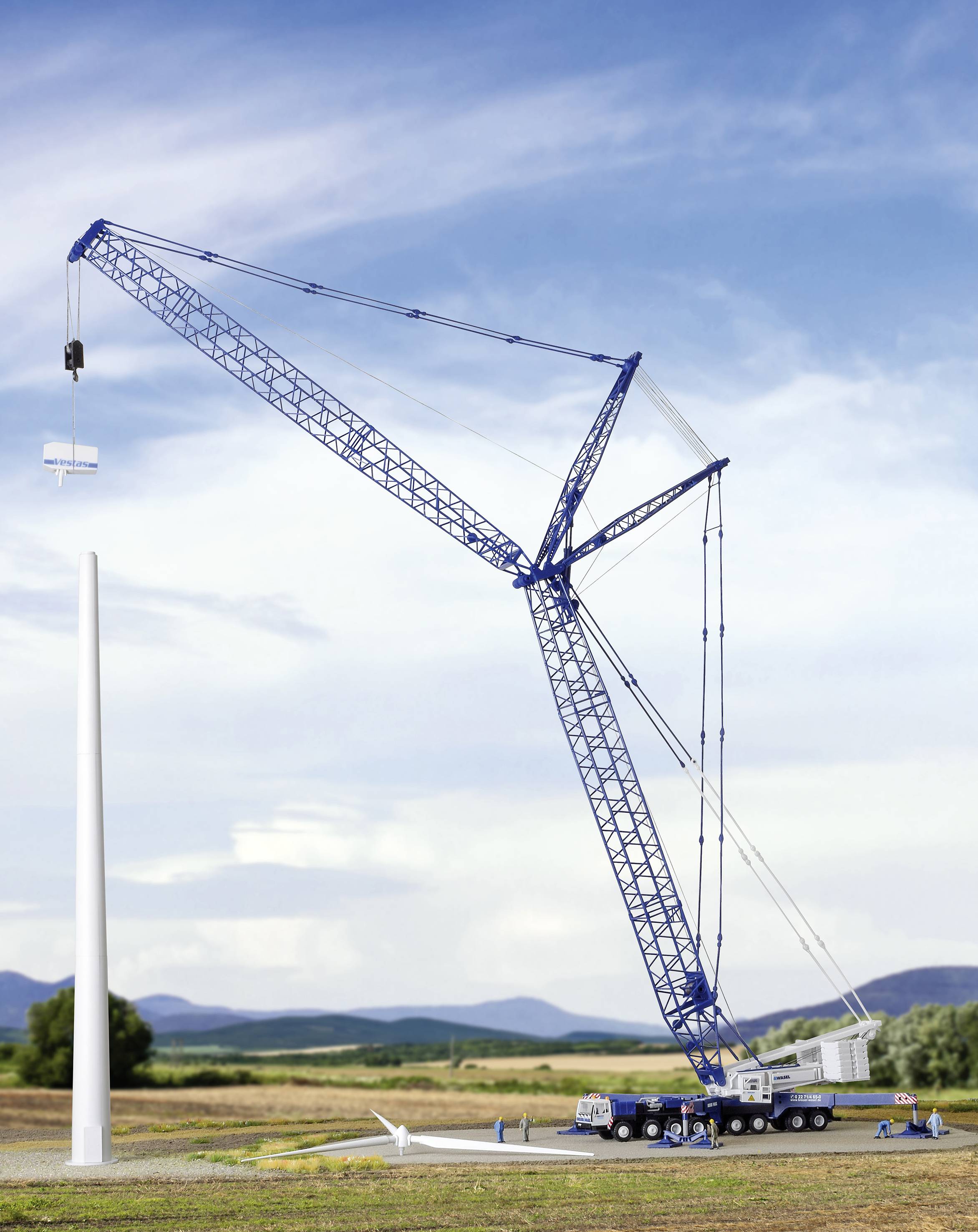 Kibri 13061 H0 Baufahrzeug Modell Liebherr LG 1550 Breuer & Wasel