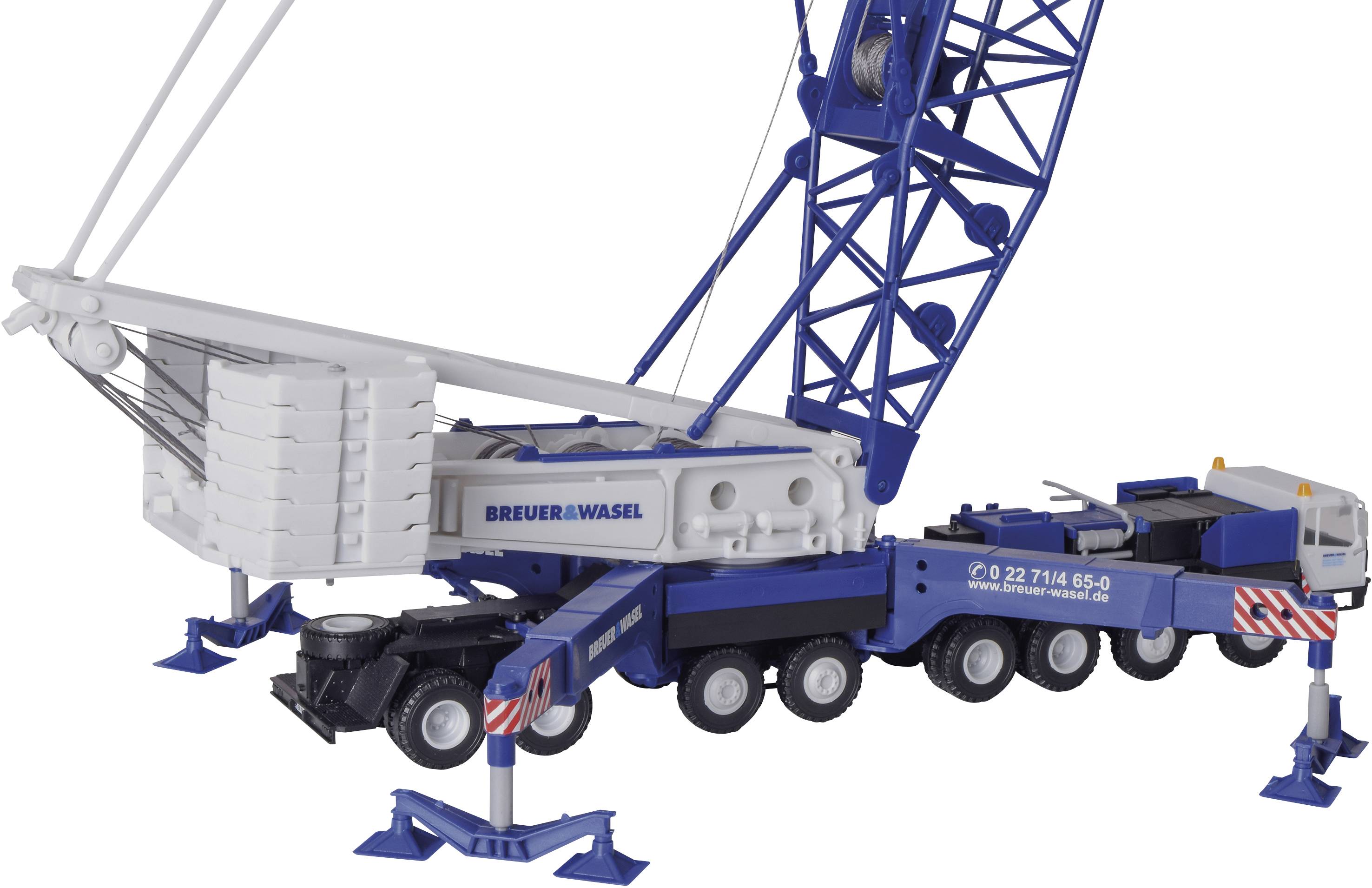 Kibri 13061 H0 Baufahrzeug Modell Liebherr LG 1550 Breuer & Wasel