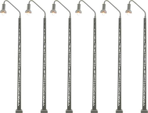 Viessmann N Bahnbetriebswerkleuchte einfach Fertigmodell 6St.