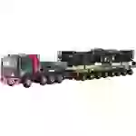 Kibri 13601 H0 LKW Modell MAN SK mit Scheuerle Plattformwagen mit Schienenkran-Unterteil Kibri 13601 H0 LKW Modell MAN SK mit Scheuerle Plattformwagen mit Schienenkran-Unterteil