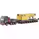 Kibri 13600 H0 LKW Modell MAN SK mit Scheuerle Plattformwagen mit Schienenkran-Oberteil Kibri 13600 H0 LKW Modell MAN SK mit Scheuerle Plattformwagen mit Schienenkran-Oberteil