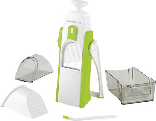 GourmetMaxx Push n Ready Allesschneider 04235 Weiß, Grün