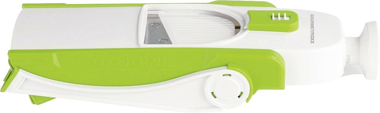 GourmetMaxx Push n Ready Allesschneider 04235 Weiß, Grün