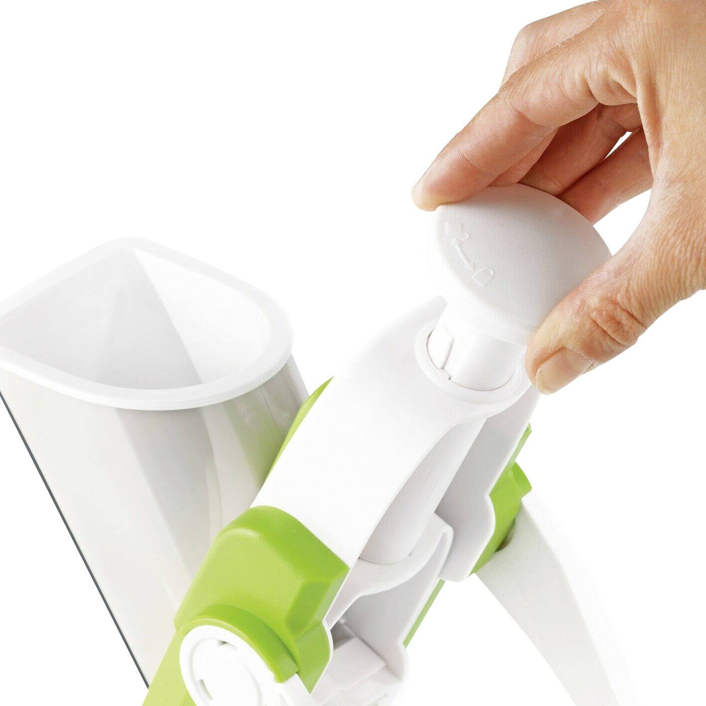 GourmetMaxx Push n Ready Allesschneider 04235 Weiß, Grün