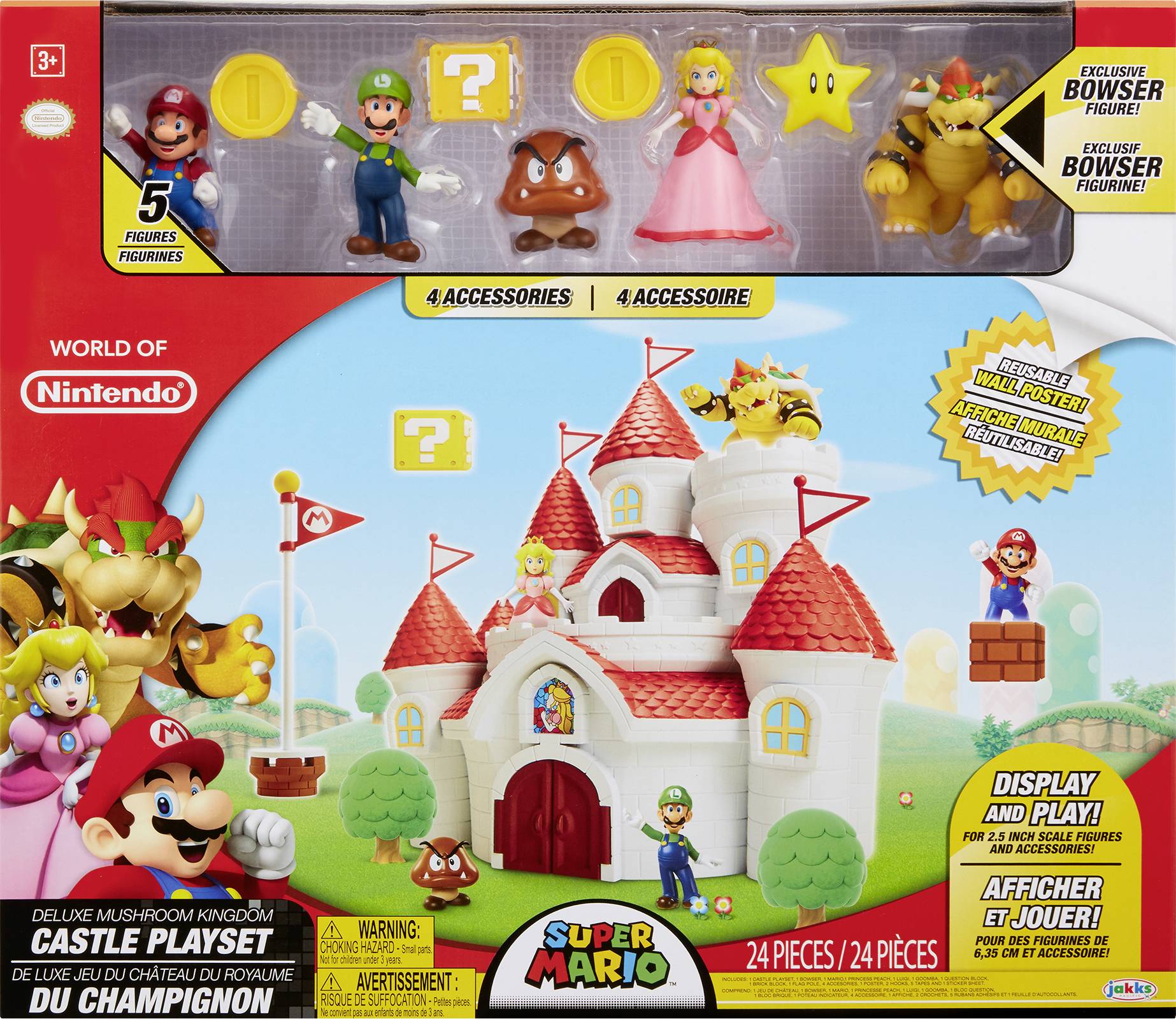 Zubehör-Set NINTENDO SUPER MARIO PILZ-PALAST +FIGUR