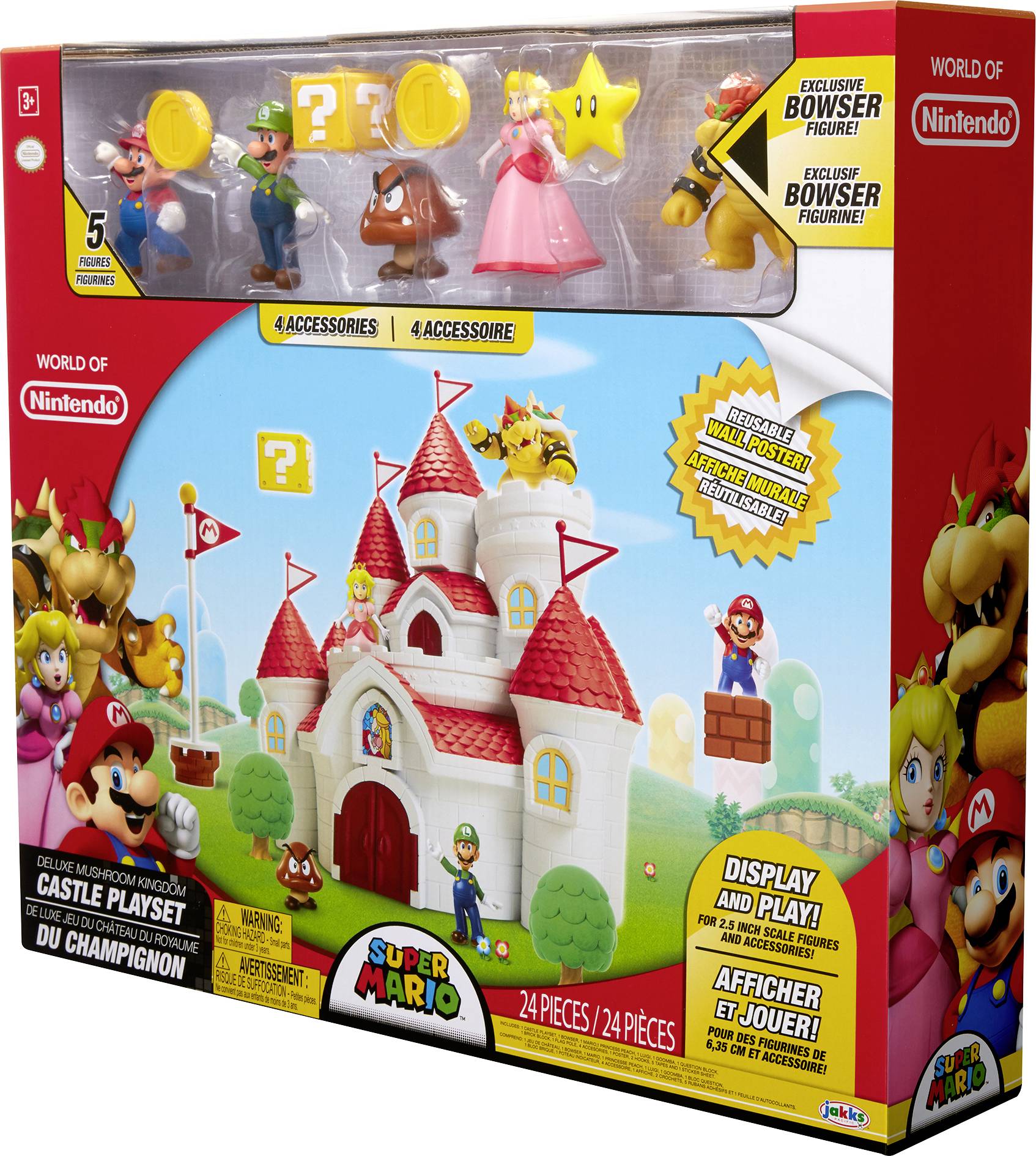 Zubehör-Set NINTENDO SUPER MARIO PILZ-PALAST +FIGUR