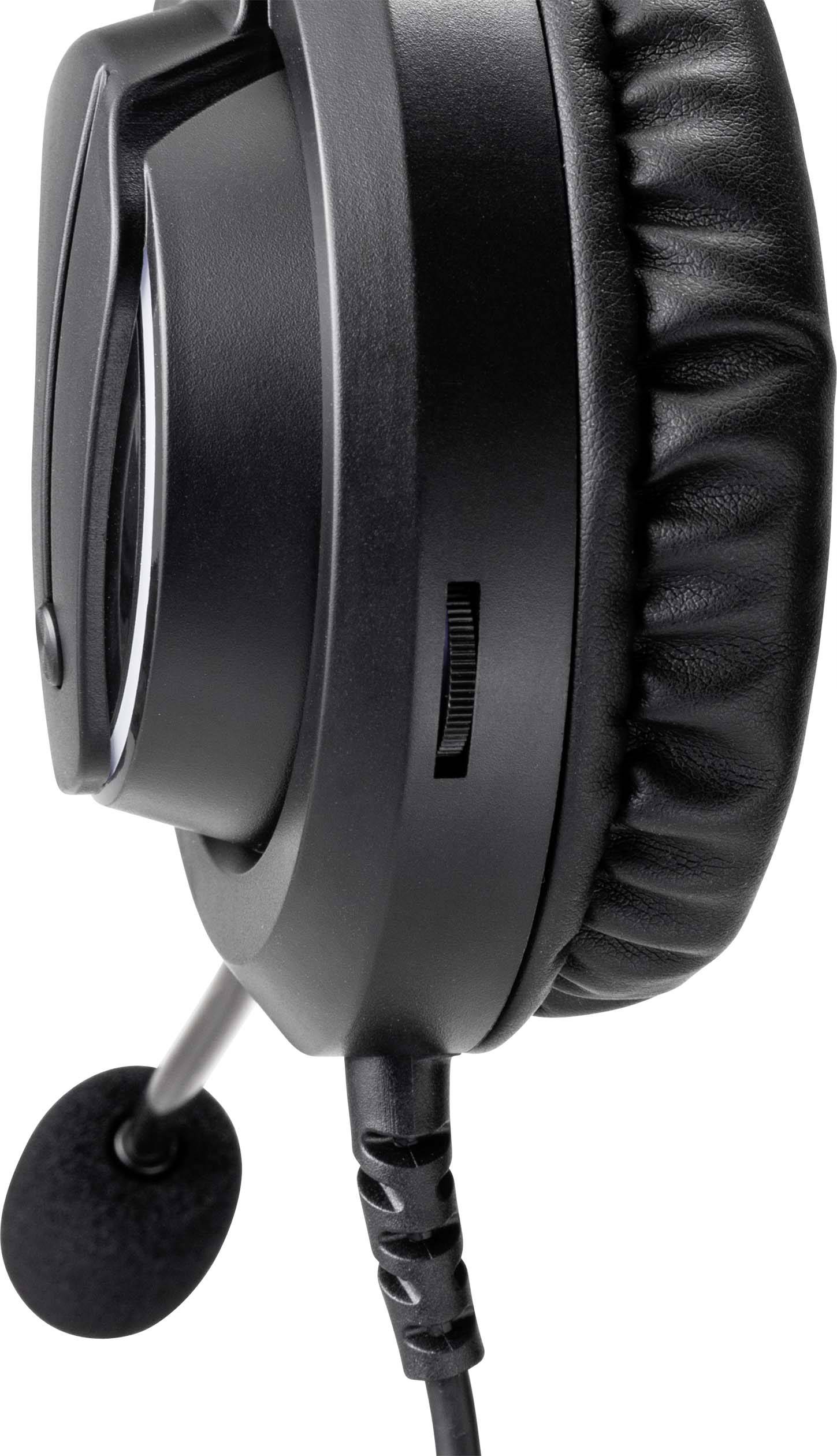 Renkforce RF-GHD-200 Over Ear Headset kabelgebunden Stereo Schwarz Lautstärkeregelung Gaming