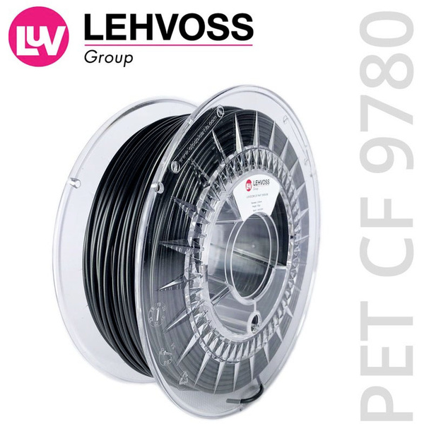 Lehvoss PMLE-1003-002 Luvocom 3F CF 9780 Filament PET 2.85 mm 750 g Schwarz 1 St.