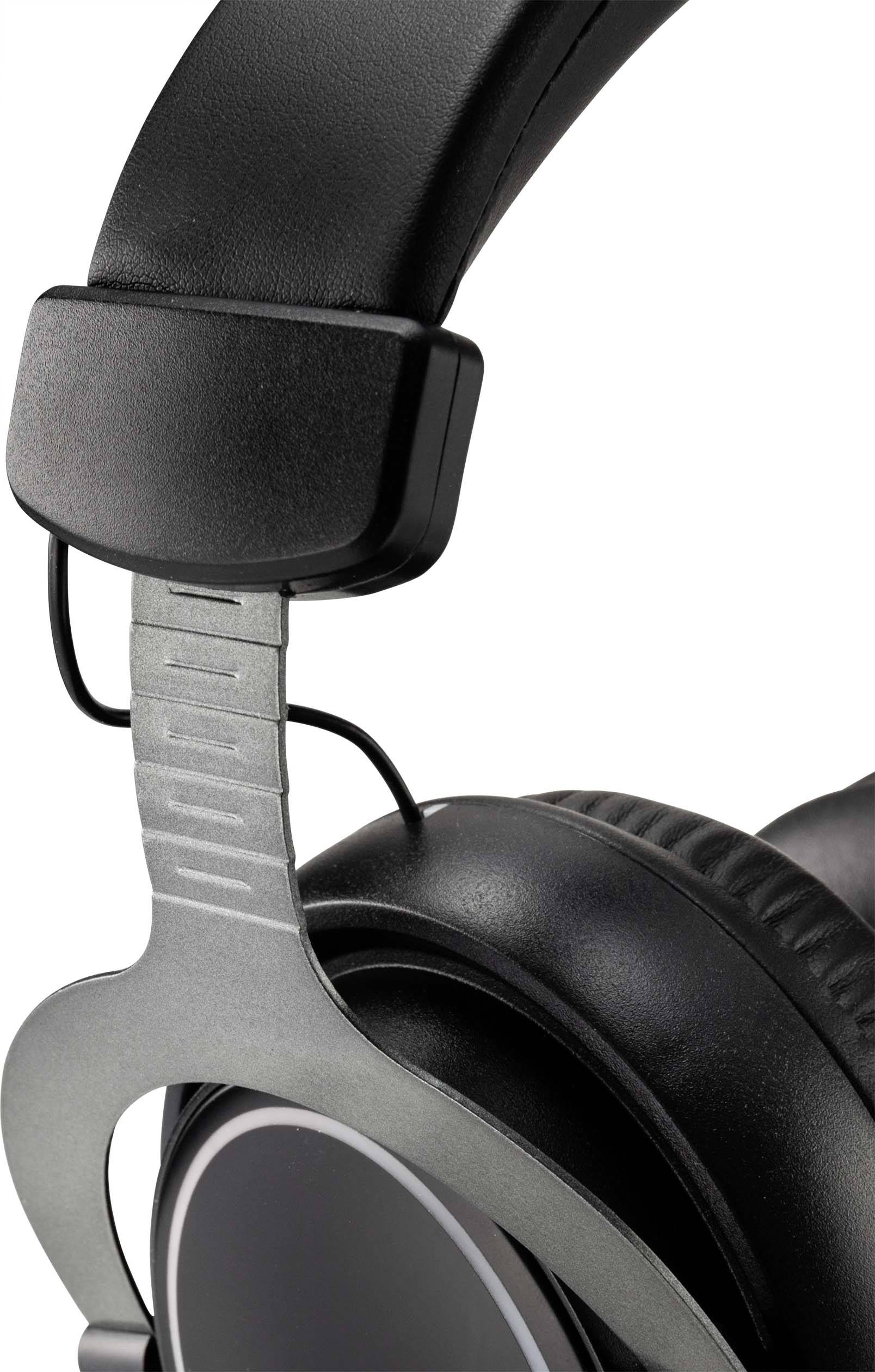 Renkforce RF-GH-300 Over Ear Headset kabelgebunden 7.1 Surround Schwarz Mikrofon-Stummschaltung, Lautstärkeregelung Gaming