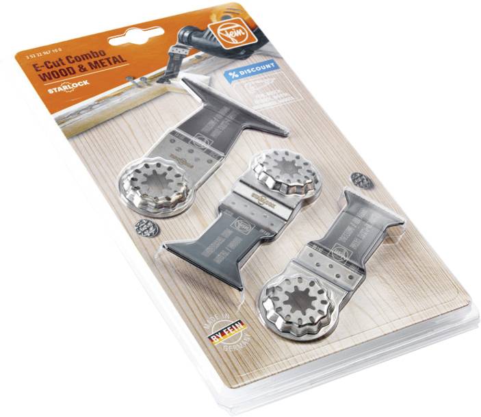 Fein 35222967100 E-Cut Combo SL WOOD & METAL Tauchsägeblatt-Set 1 St.