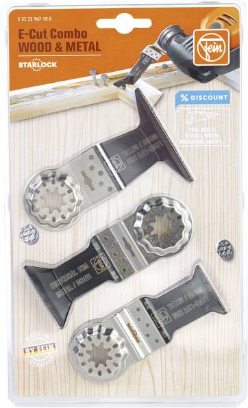 Fein 35222967100 E-Cut Combo SL WOOD & METAL Tauchsägeblatt-Set 1St.