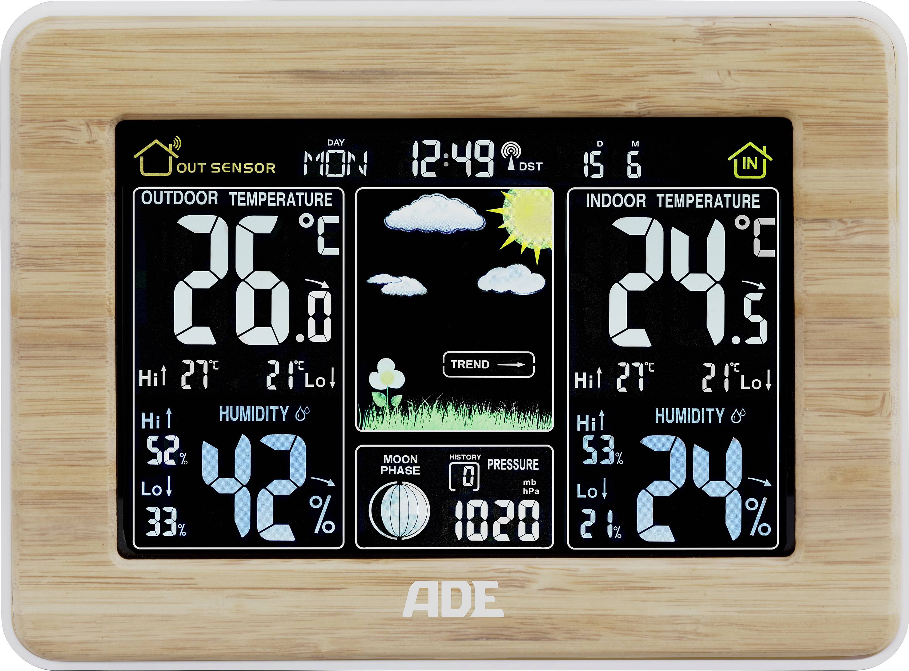 ADE WS1914 Funk-Wetterstation