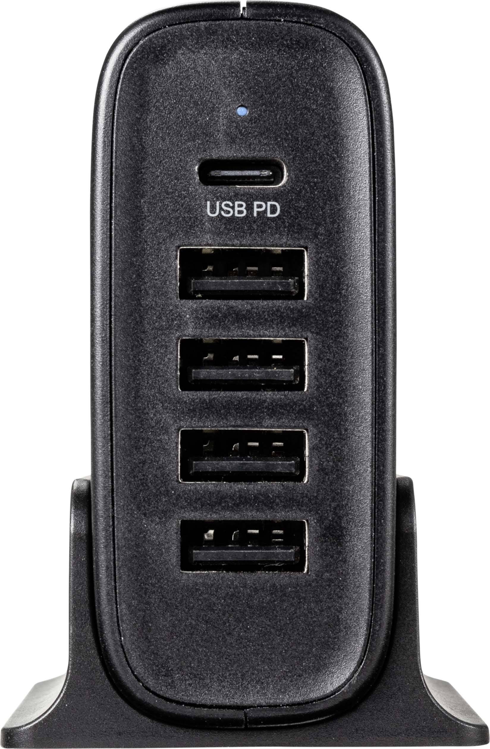 VOLTCRAFT UC-5ACX001 USB Ladegerät 41.5W 4x USB-A, 1x USB-C® USB PD Schwarz Innenbereich USB Power Delivery (USB-PD)