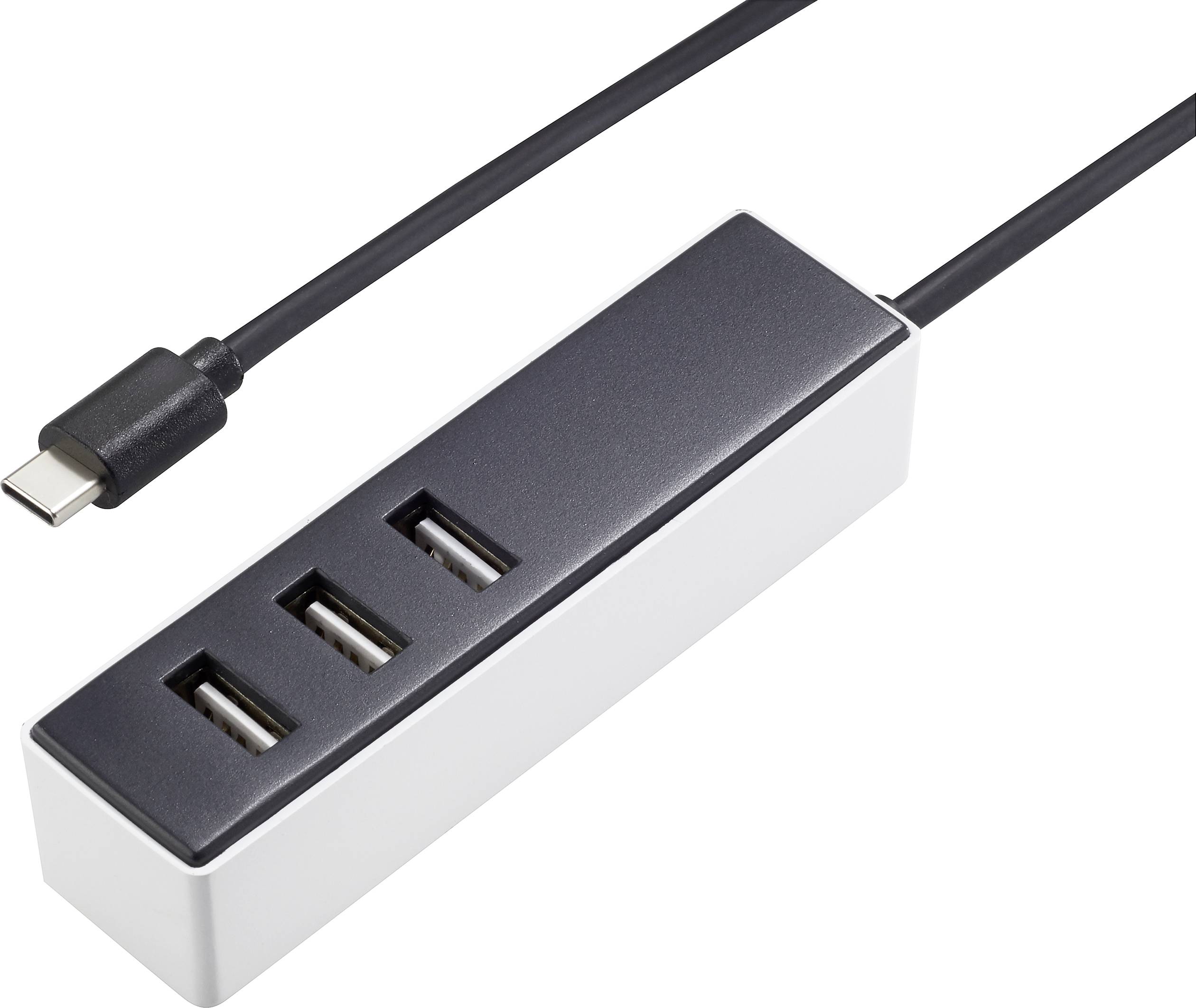 VOLTCRAFT UC-3AXX001 USB Ladestation 15.5 W 3x USB-A Weiß, Schwarz Innenbereich