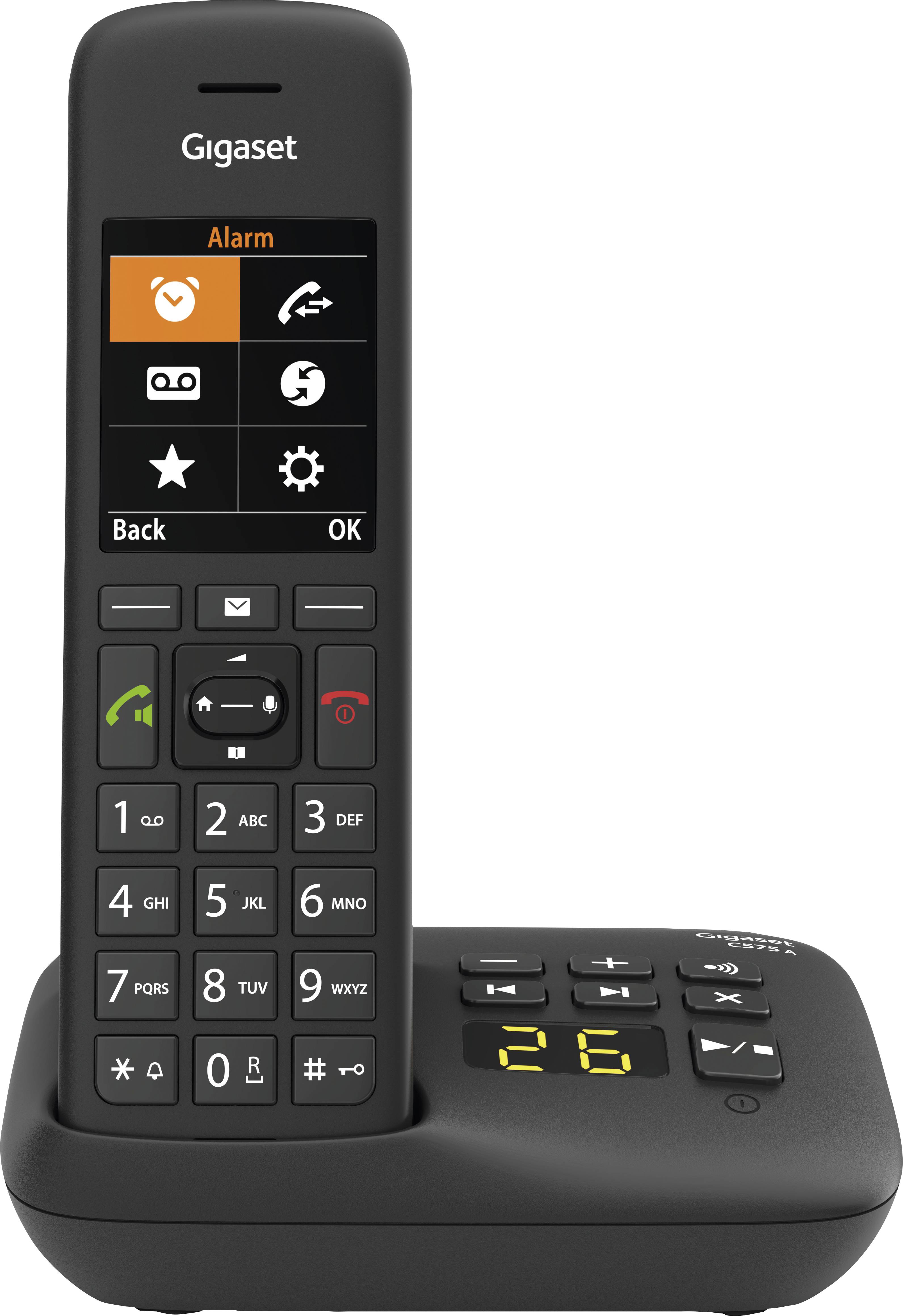 Gigaset C575 A DECT Mobilteil Schwarz