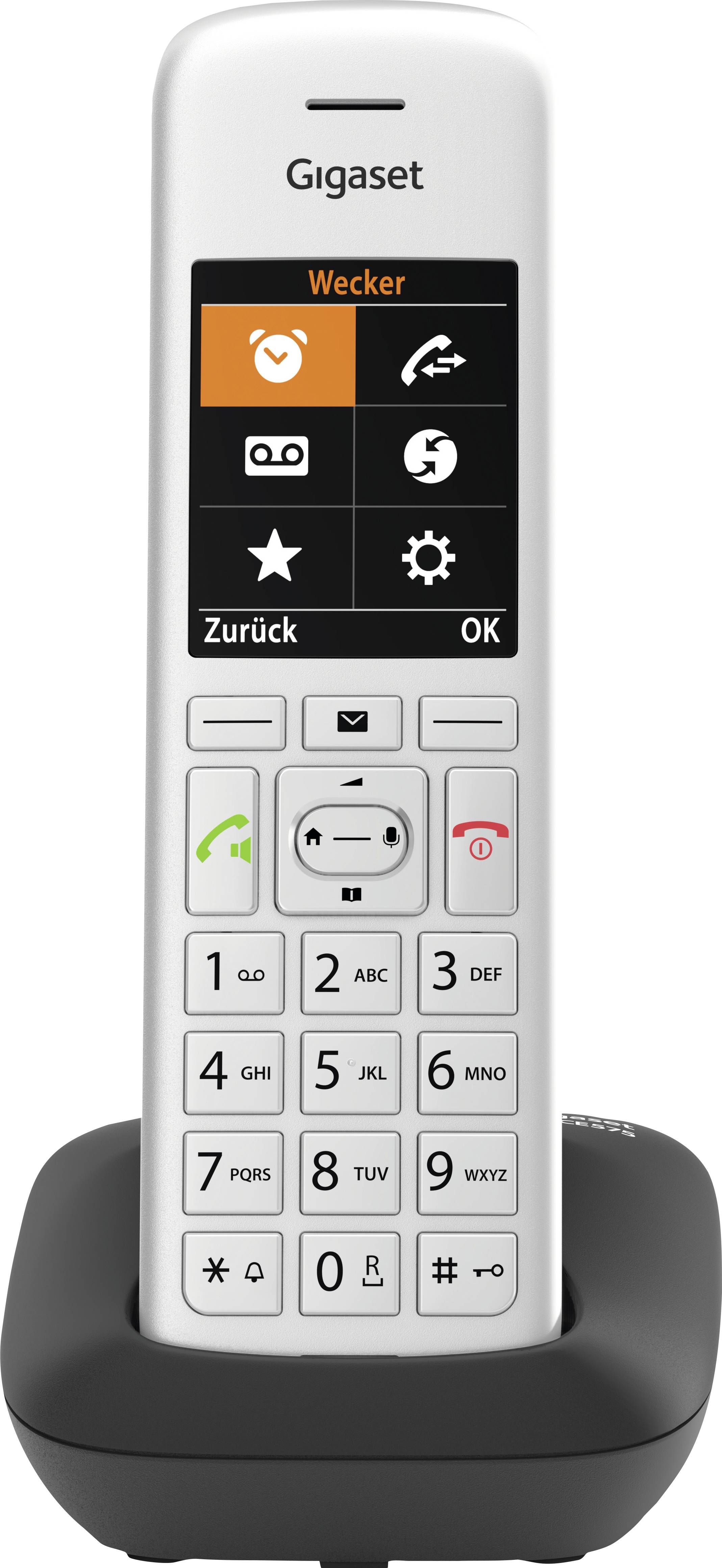 Gigaset CE575 DECT Mobilteil Silber-Schwarz