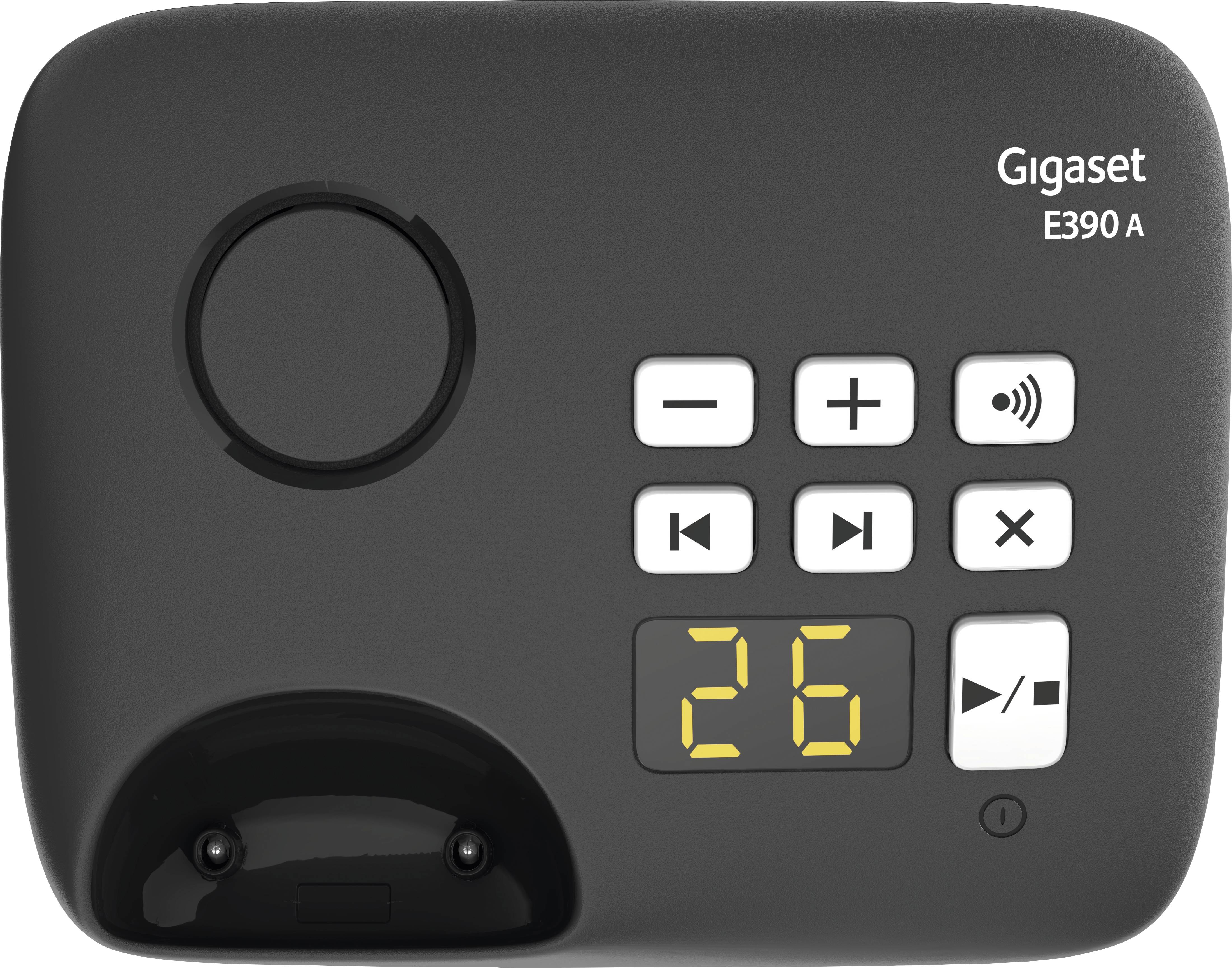 Gigaset E390 A DECT Mobilteil Silber-Schwarz