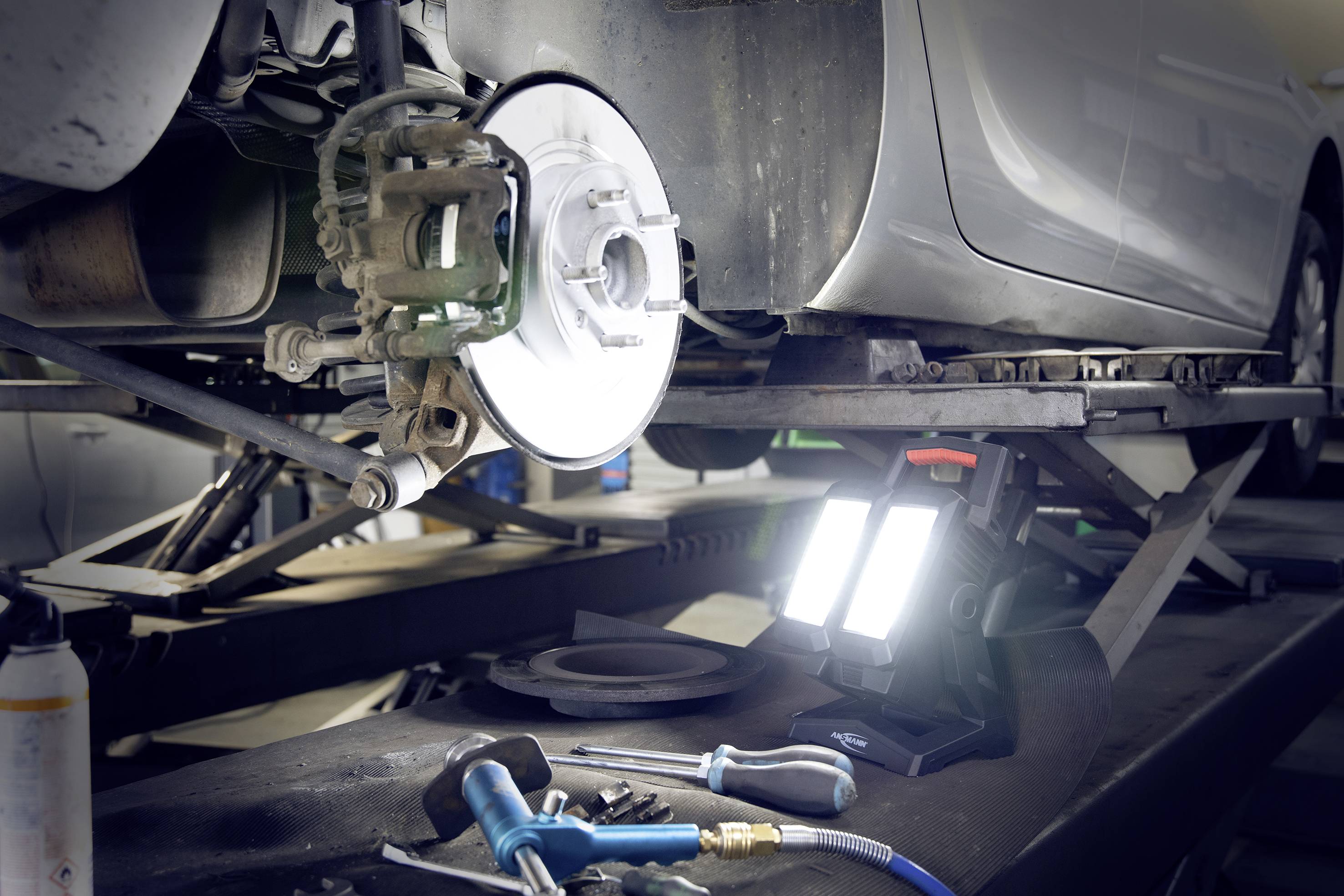 Ansmann 1600-0358 Worklight-HS4500R-DUO-14.8V-5200mAh-cb LED Arbeitsleuchte akkubetrieben 60 W 750 lm, 1500 lm, 3000 lm, 4500 lm