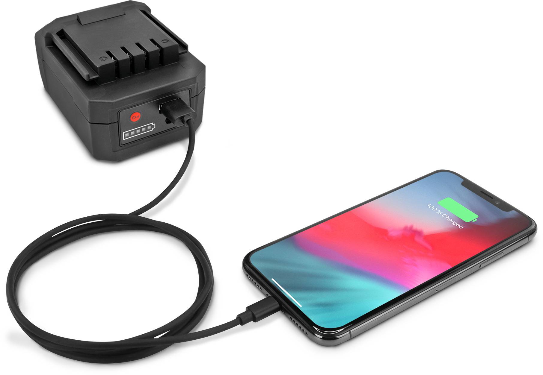 Ansmann 1600-0358 Worklight-HS4500R-DUO-14.8V-5200mAh-cb LED Arbeitsleuchte akkubetrieben 60 W 750 lm, 1500 lm, 3000 lm, 4500 lm