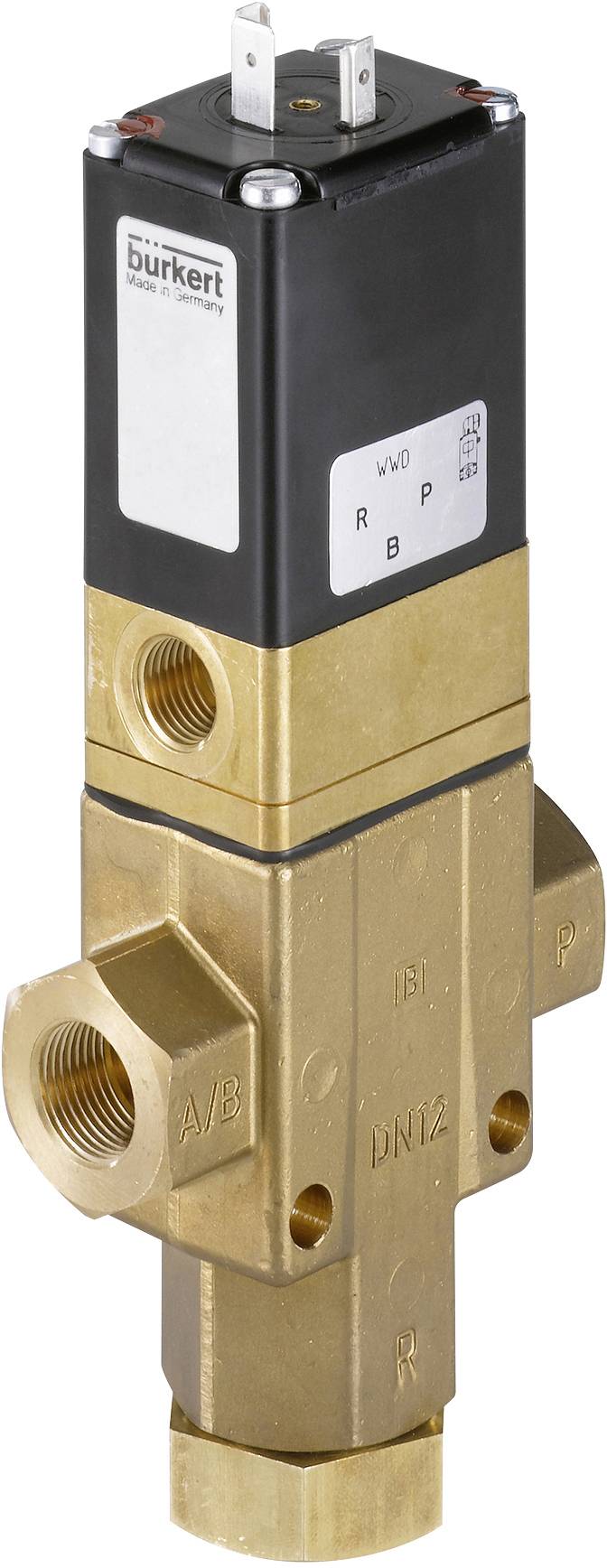 Bürkert Servogesteuertes Ventil 351164 6430 24 V/DC G 1/4 Muffe Nennweite (Details) 65mm Ruhestellung geschlossen 1St.