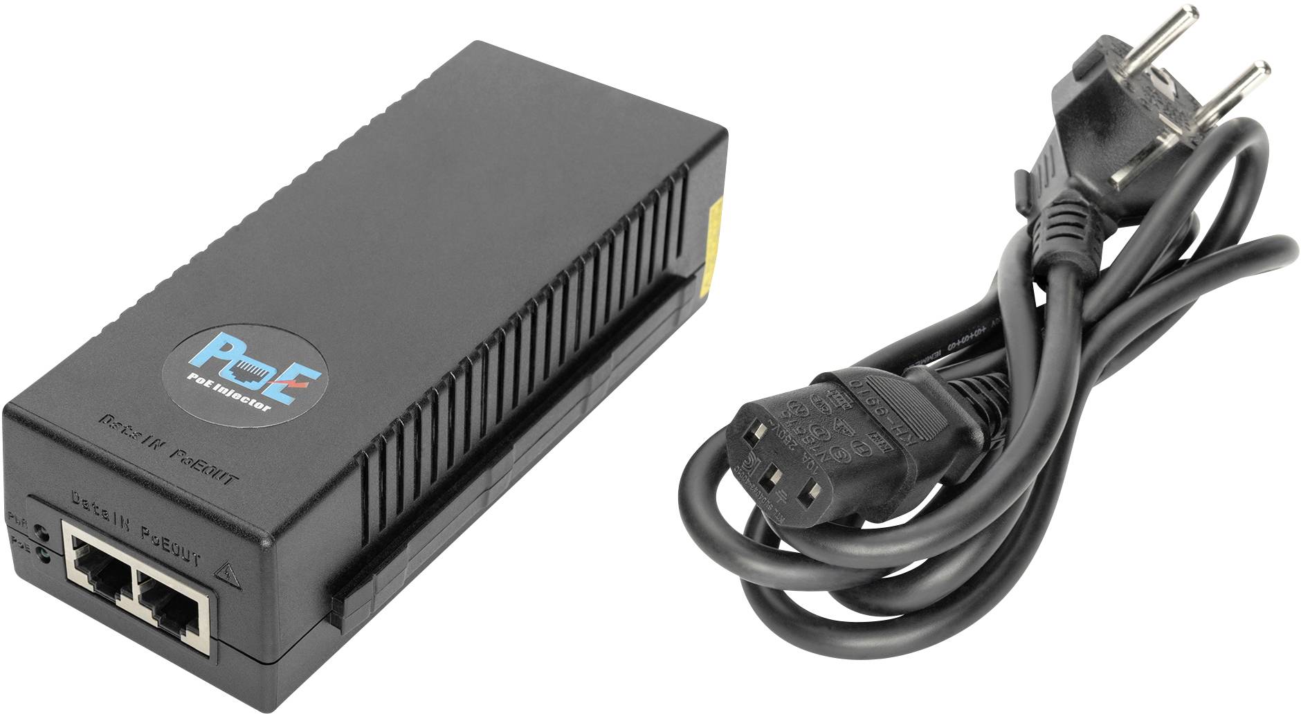 Digitus DN-95108 PoE Injektor 10 GBit/s IEEE 802.3af (12.95 W), IEEE 802.3at (25.5 W)