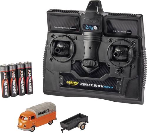 500504135 VW Bus T1 Dunlop mit Anhänger 1:87 RC Modellauto Elektro Straßenmodel