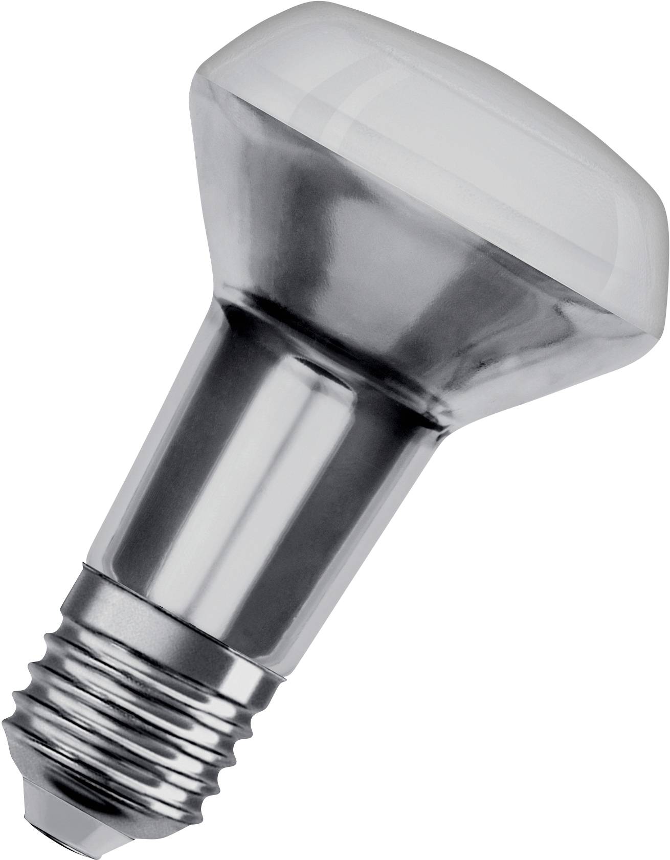 Metallische LED-Glühbirne mit E27-Sockel, geeignet für moderne Beleuchtungslösungen.