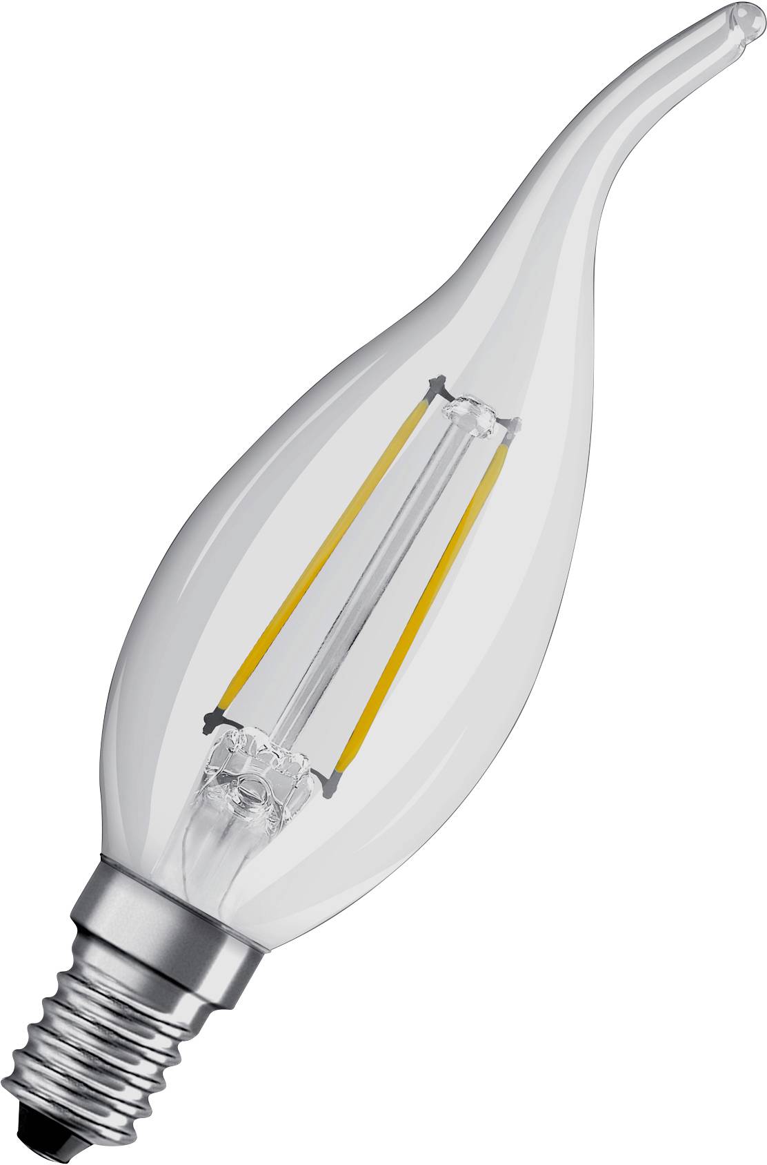 OSRAM HOMELIGHTING 4058075434226 LED EEK E (A - G) E14 Kerzenform Windstoß 4 W = 40 W Warmweiß (Ø x L) 35 mm x 121 mm 1 St.